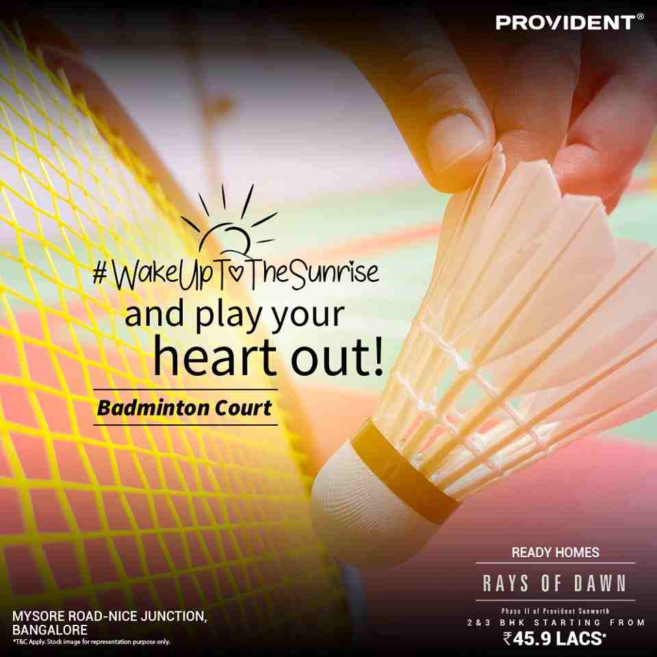 Experience world-class amenities focused on health & fitness at Provident Rays Of Dawn, Bangalore Update